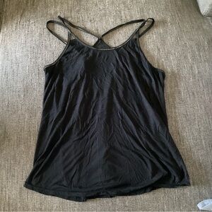 Black Strappy Workout Tank